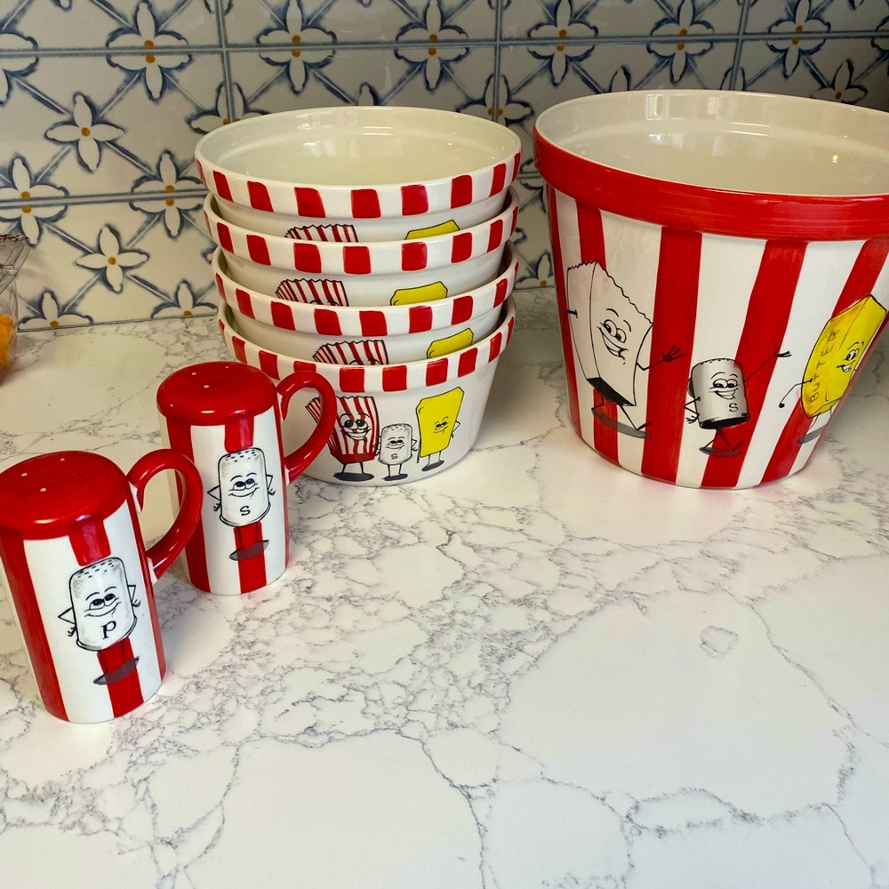 Kitchen prep 101 Ceramic Popcorn Set